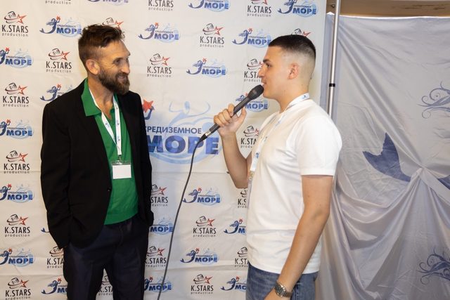 Tamir Hitman interviewed at the Mediterranean Sea international festival-competition